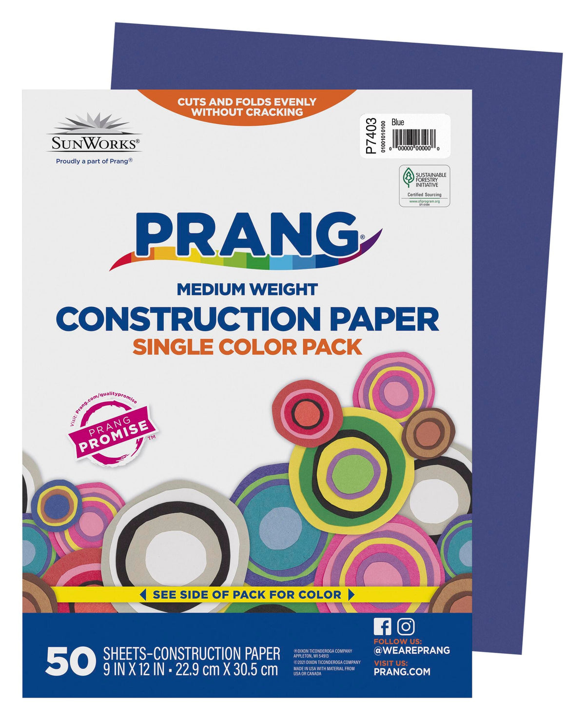 CONST PPR 9X12 BLUE PRANG PACK OF 50