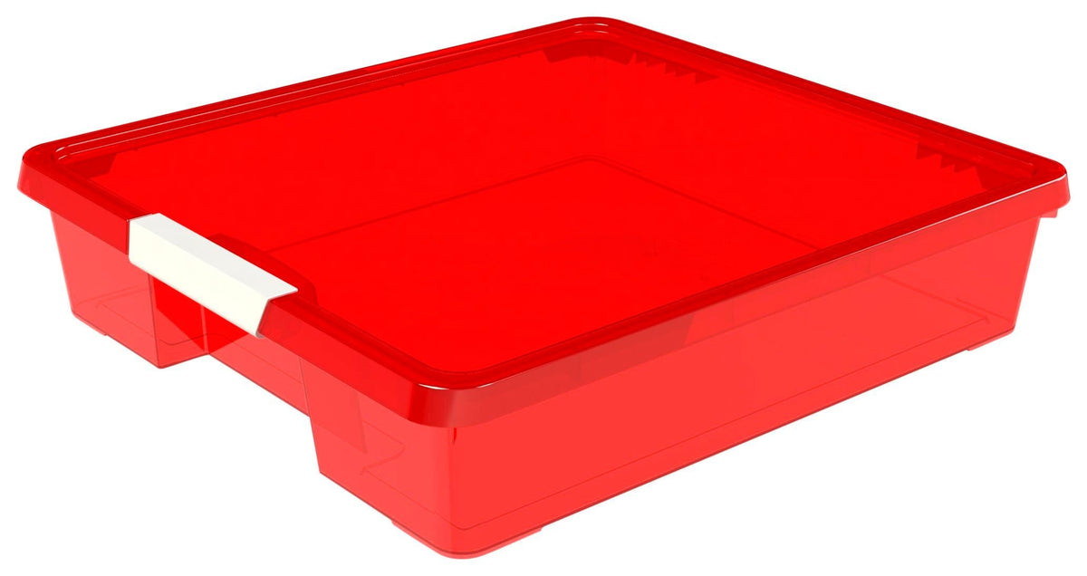 BOX CRAFT 13.25 X 15.25 X 3.25 IN RED PACK OF 5