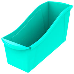 BOOK BINS INTERLOCKING LARGE TEAL EACH