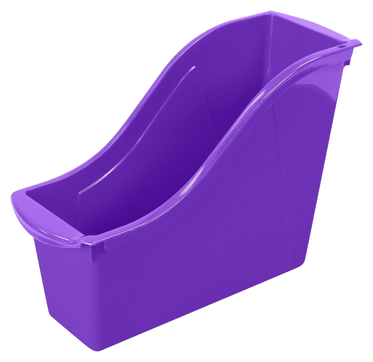 BOOK BINS INTERLOCKING SMALL PURPLE PACK OF 6