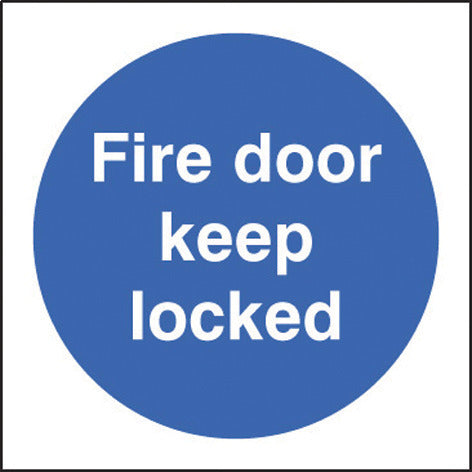 Sign Fire Door Keep Locked Sa 80X80