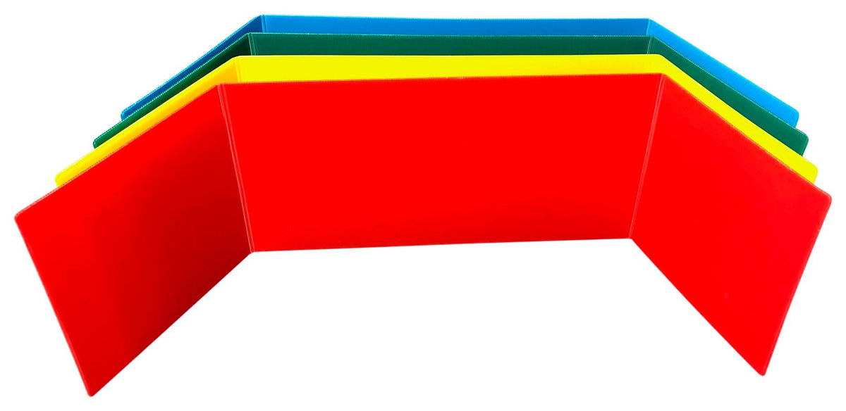 STUDY CARREL PLASTIC FLIPSIDE ASST PK OF 24