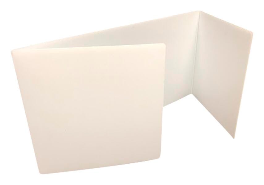 STUDY CARREL PLASTIC FLIPSIDE WHITE PK OF 24