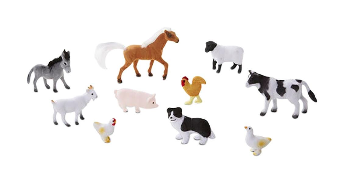 FARM FRIENDS - 10 COLLECTIBLE FARM ANIMALS