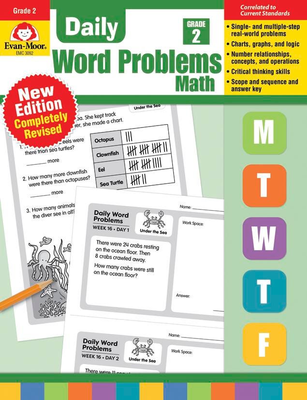WORKBOOK - DAILY WORD PROBLEMS GR 2