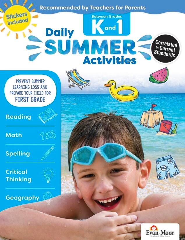 WORKBOOK - DAILY SUMMER ACTIVITIES GR K-1