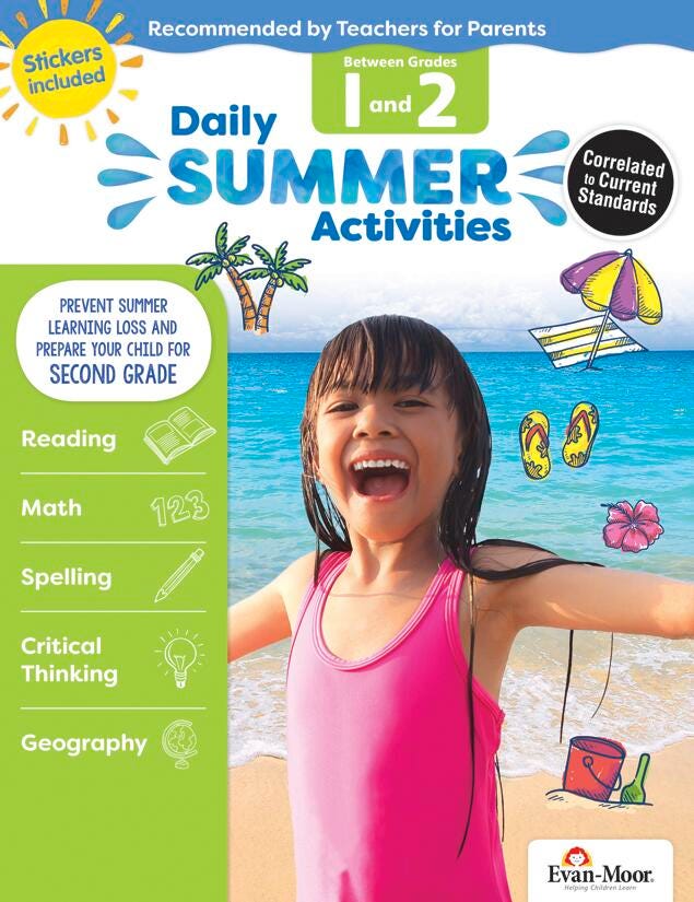 WORKBOOK - DAILY SUMMER ACTIVITIES GR 1-2
