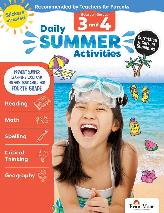 WORKBOOK - DAILY SUMMER ACTIVITIES GR 3-4