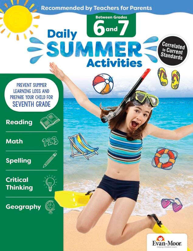WORKBOOK - DAILY SUMMER ACTIVITIES GR 6-7