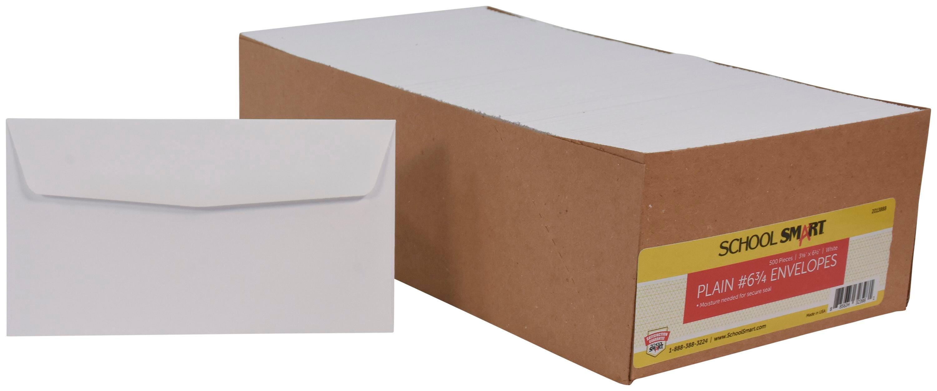 ENVELOPE WHITE 3.625X6.5 BX OF 500 SCHOOL SMART