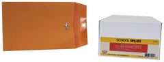 ENVELOPE CLASP KRAFT 6X9 BOX OF 100 SCHOOL SMART