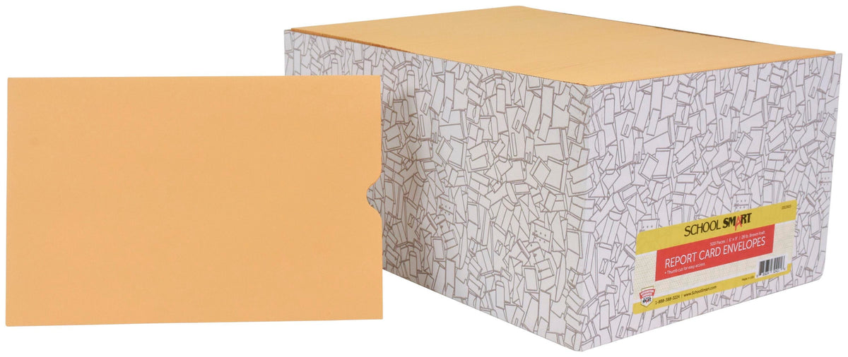 ENVELOPE REPORT CARD 6X9 IN BOX OF 500 SCHOOL SMART