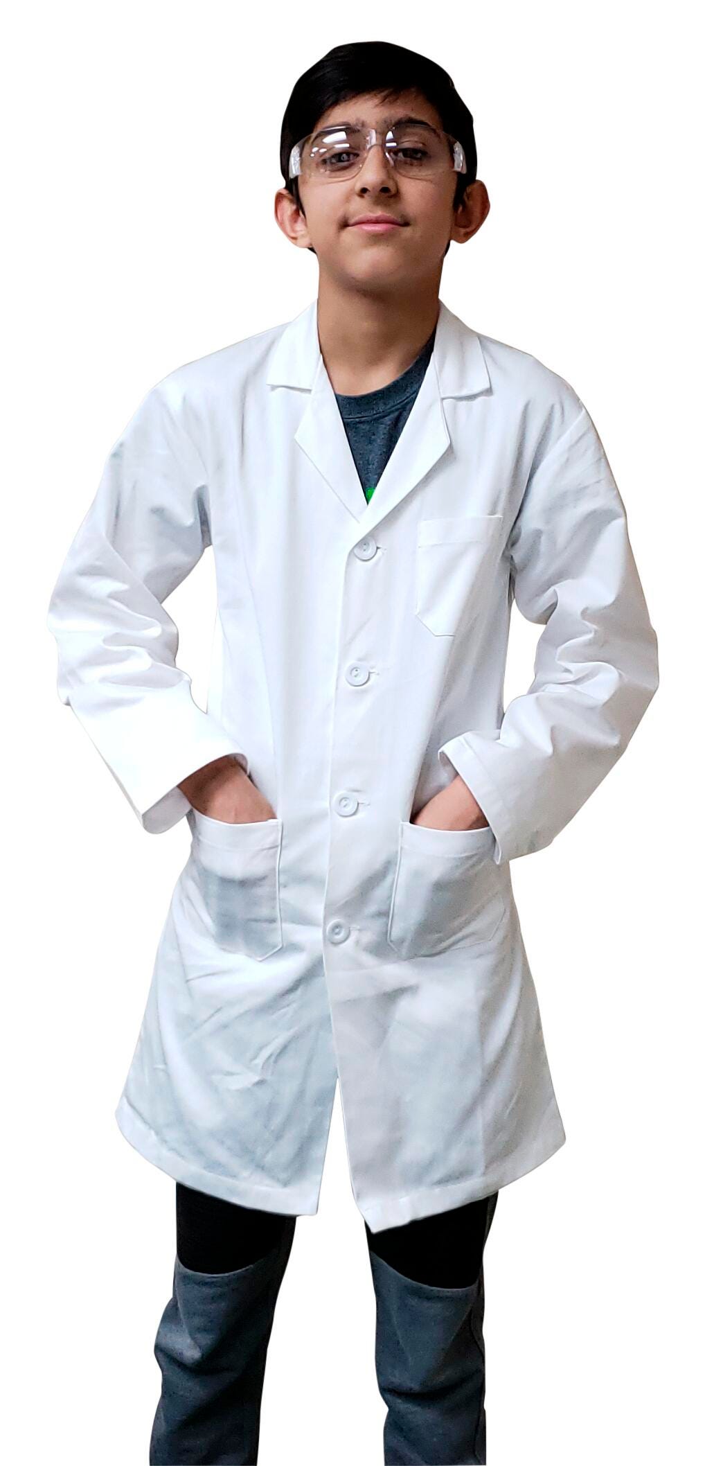 LAB COAT KIDS SZ 12-14