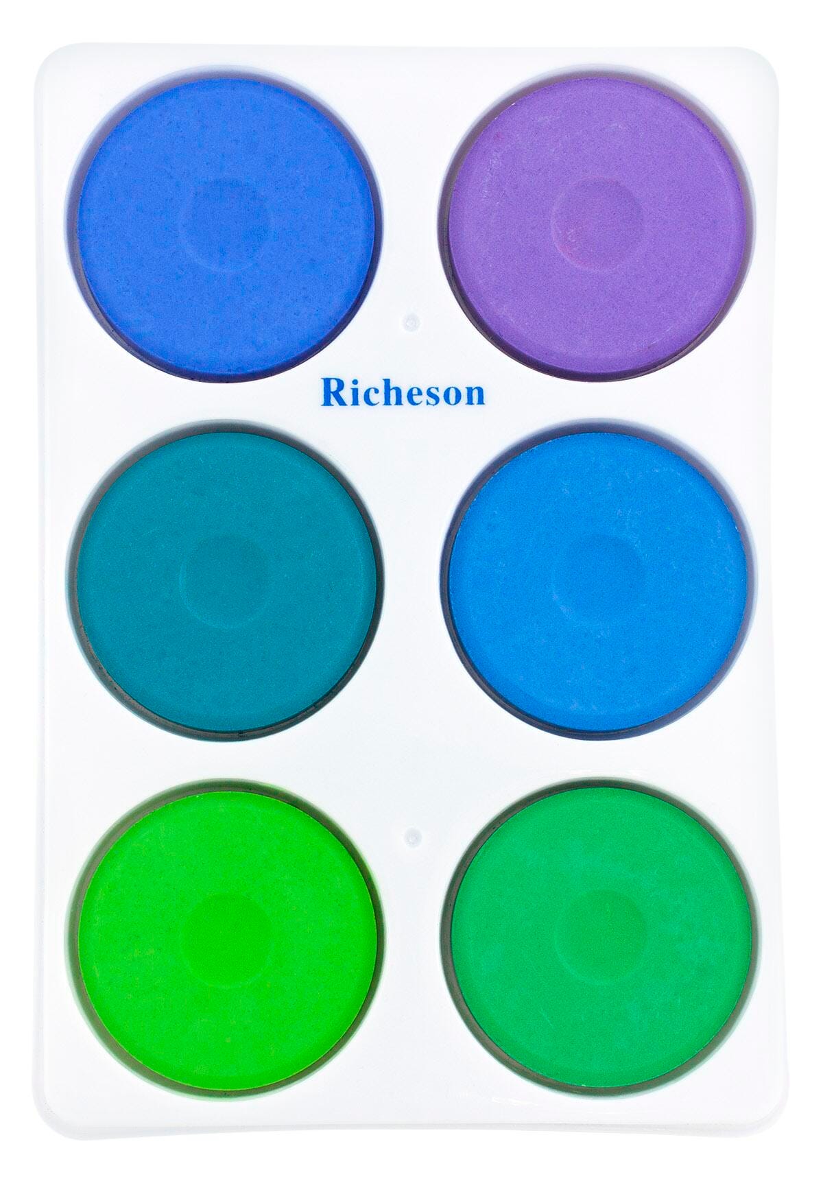 PAINT TEMPERA CAKES RICHESON LARGE ASST COOL TRAY SET OF 6