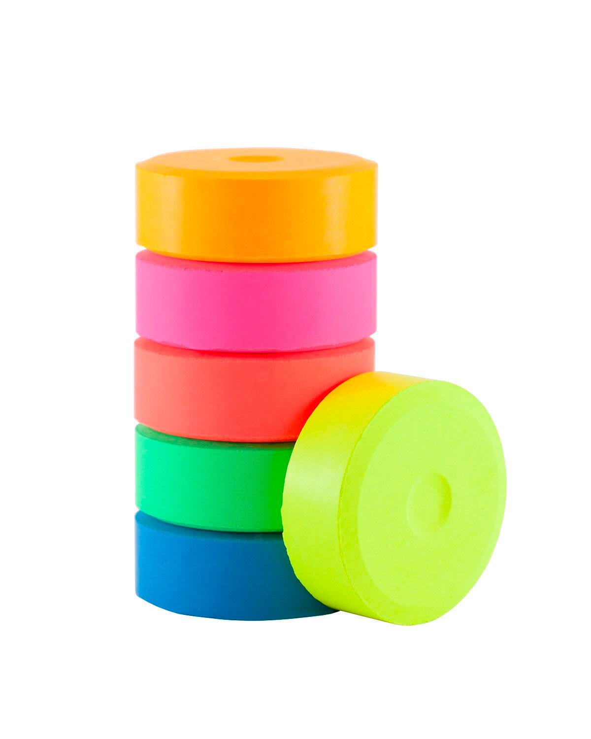 PAINT TEMPERA CAKES RICHESON SMALL REFILL ASST FLUORESCENT SET OF 6