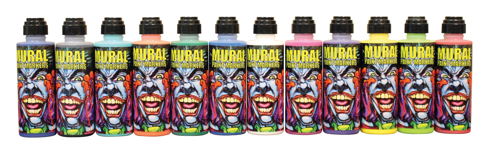 MURAL PAINT MARKERS CHROMA 4 OZ ASSORTED COLORS SET OF 12