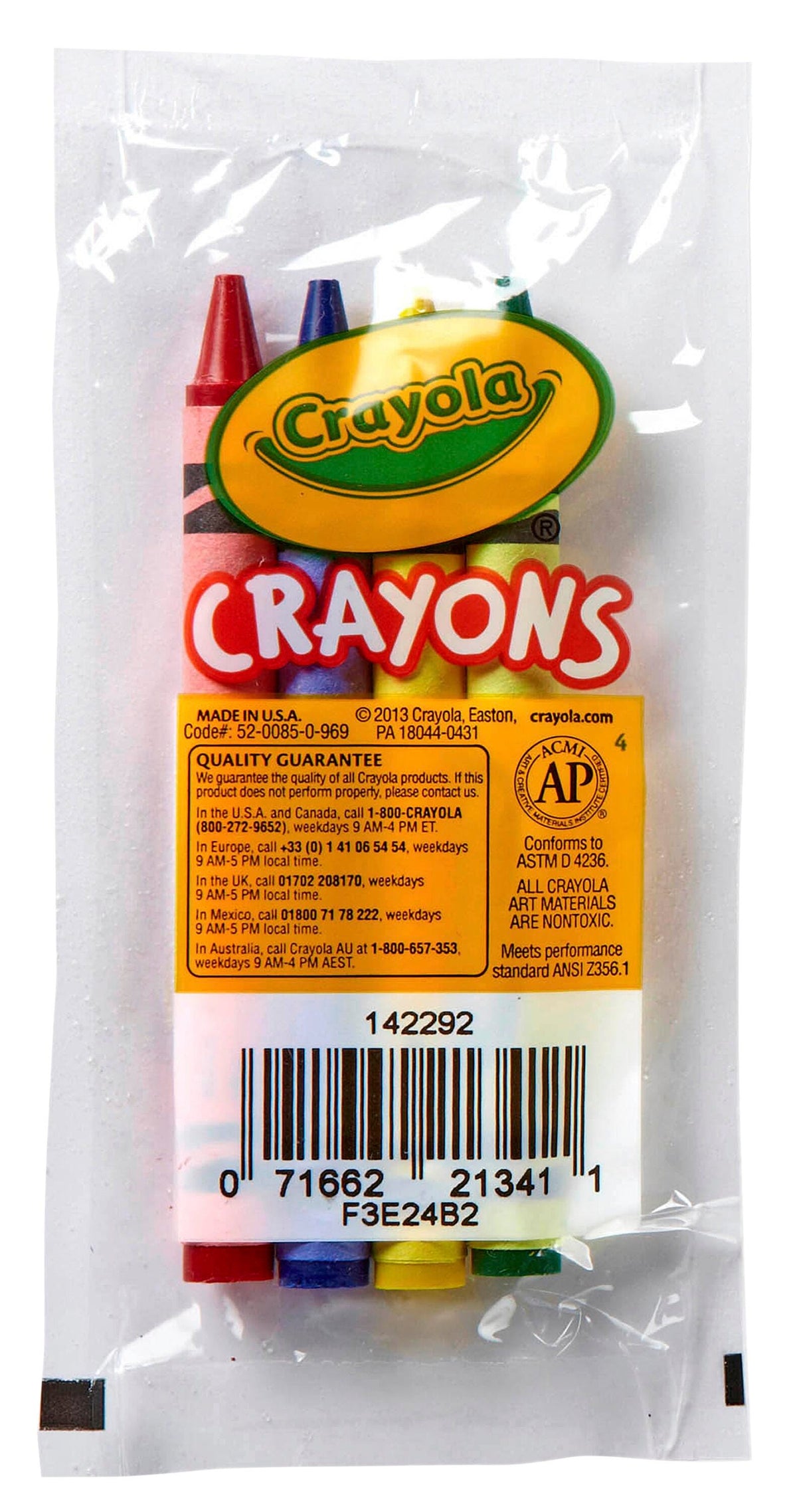 CRAYONS CRAYOLA CELLO WRAPPED 4-COLOR SET OF 360