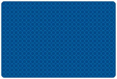 CARPETS FOR KIDS - KIDSOFT COMFORTING CIRCLES - 6 FT X 9 FT RECTANGLE - PRIMARY BLUE