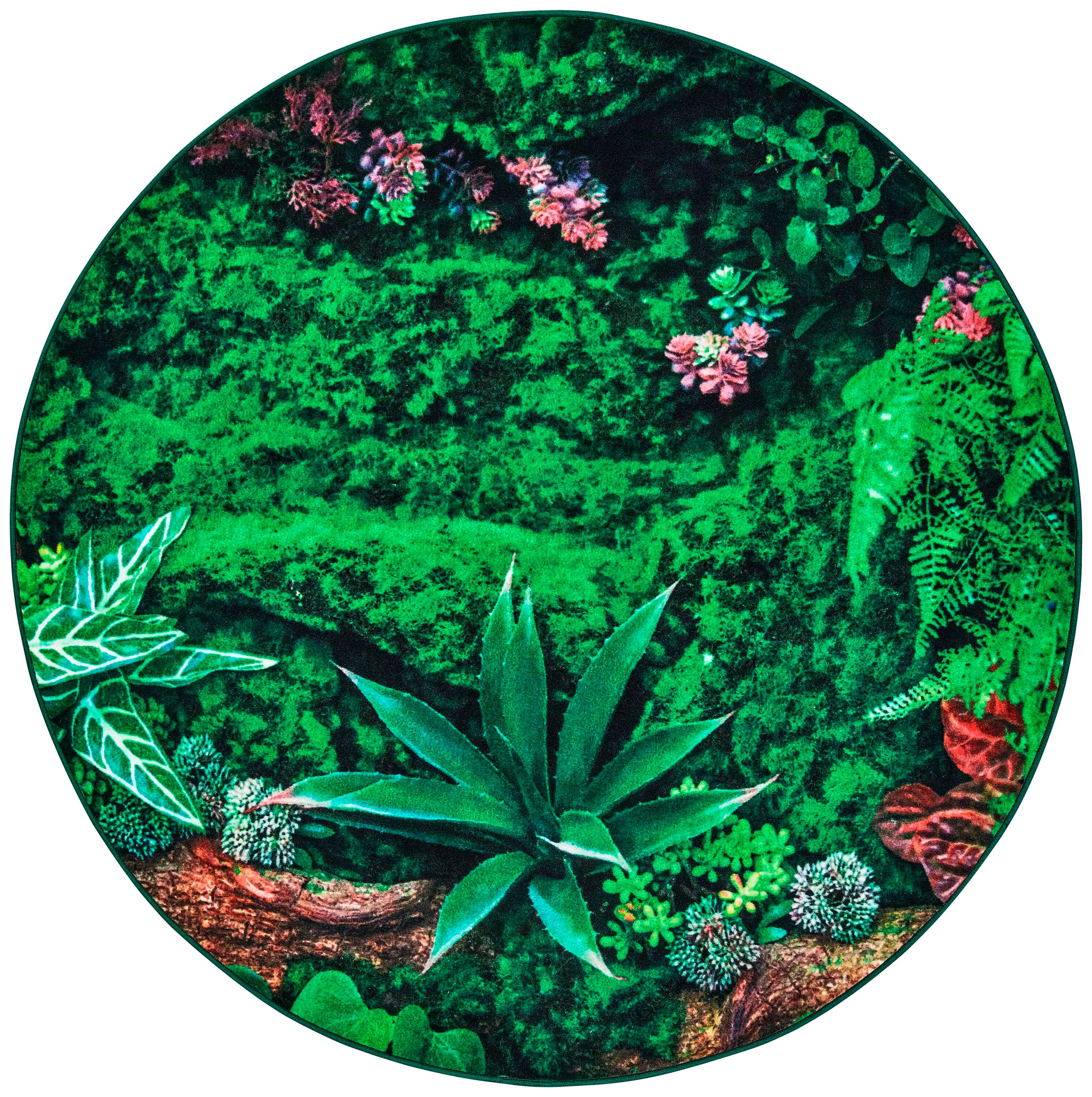 CARPETS FOR KIDS PIXEL PERFECT REAL JUNGLE FLOOR - 6 FT ROUND
