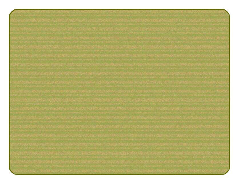 CARPETS FOR KIDS - KIDSOFT SUBTLE STRIPES - 6 FT X 9 FT RECTANGLE - GREEN/TAN