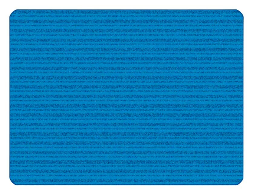 CARPETS FOR KIDS - KIDSOFT SUBTLE STRIPES - 6 FT X 9 FT RECTANGLE - PRIMARY BLUE