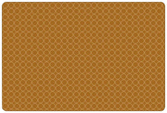 CARPETS FOR KIDS - KIDSOFT COMFORTING CIRCLES - 4 FT X 6 FT RECTANGLE - BROWN/TAN