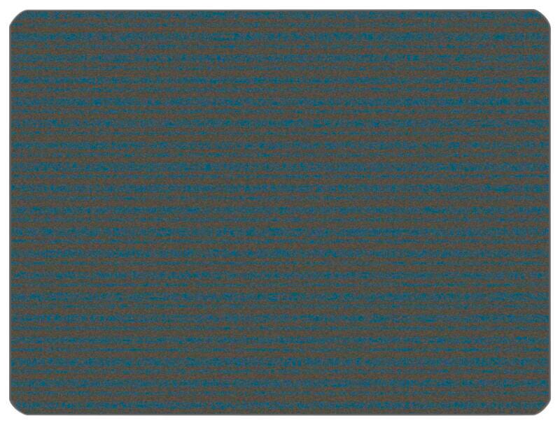 CARPETS FOR KIDS - KIDSOFT SUBTLE STRIPES - 4 FT X 6 FT RECTANGLE - GRAY/BLUE