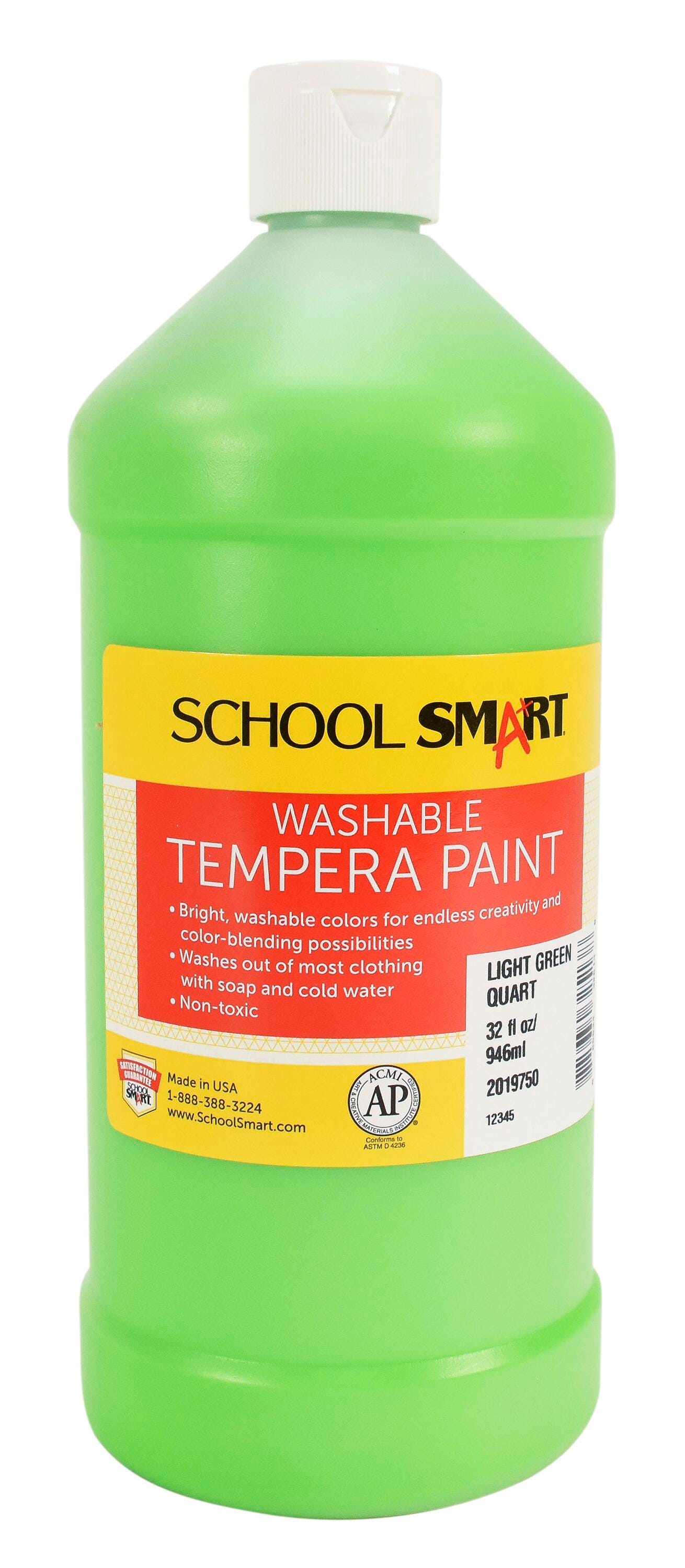 PAINT TEMPERA WASH SCHOOL SMART LIGHT GREEN QUART