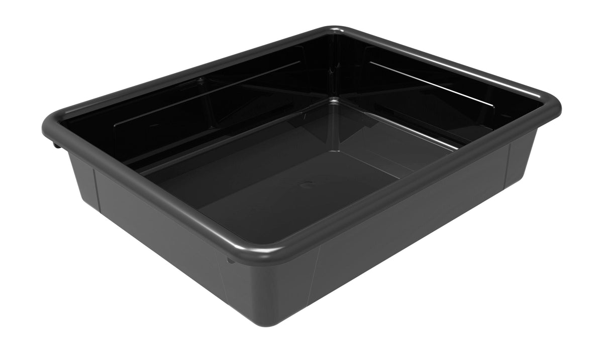 SCHOOL SMART STORAGE TRAY - 10-3/4 X 13-1/4 X 3 INCHES - BLACK - EACH