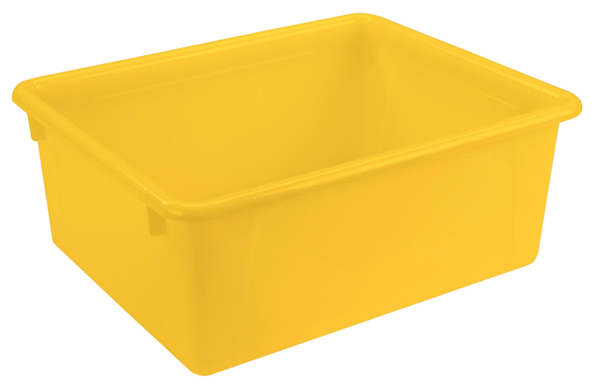 SCHOOL SMART DEEP STORAGE BIN - 10-3/4 X 13-3/8 X 5-1/4  - YELLOW - EACH