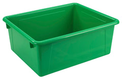 SCHOOL SMART DEEP STORAGE BIN - 10-3/4 X 13-3/8 X 5-1/4  - GREEN - EACH