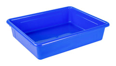 SCHOOL SMART STORAGE TRAY - 10-3/4 X 13-1/4 X 3 INCHES - BLUE - EACH