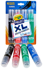 MARKERS CRAYOLA PROJECT XL POSTER ASST CLASSIC SET OF 4