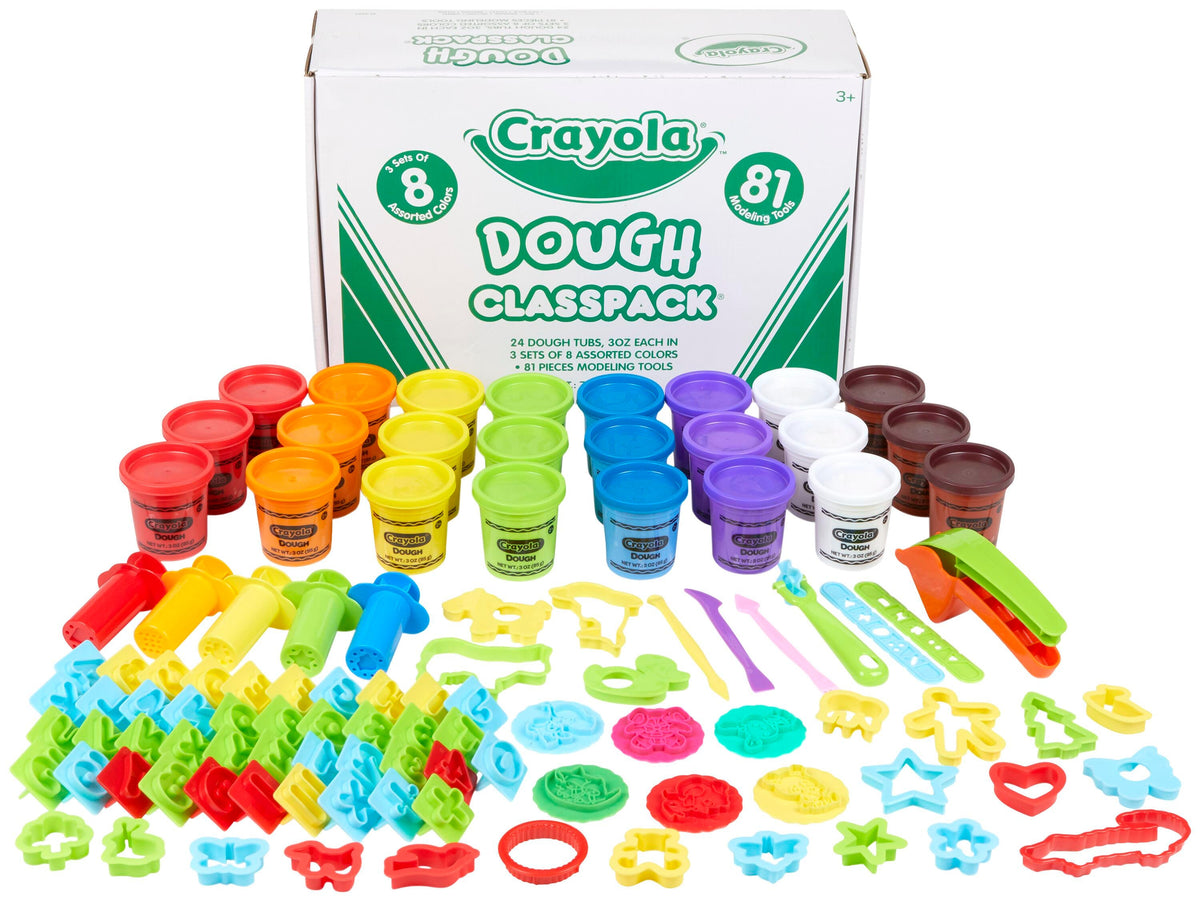 DOUGH CRAYOLA CLASSPACK 3 OZ SET AND TOOLS