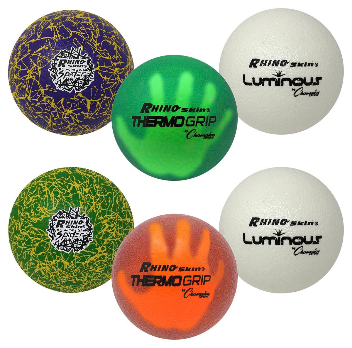 BRIGHT VARIETY BALLS SET OF 6