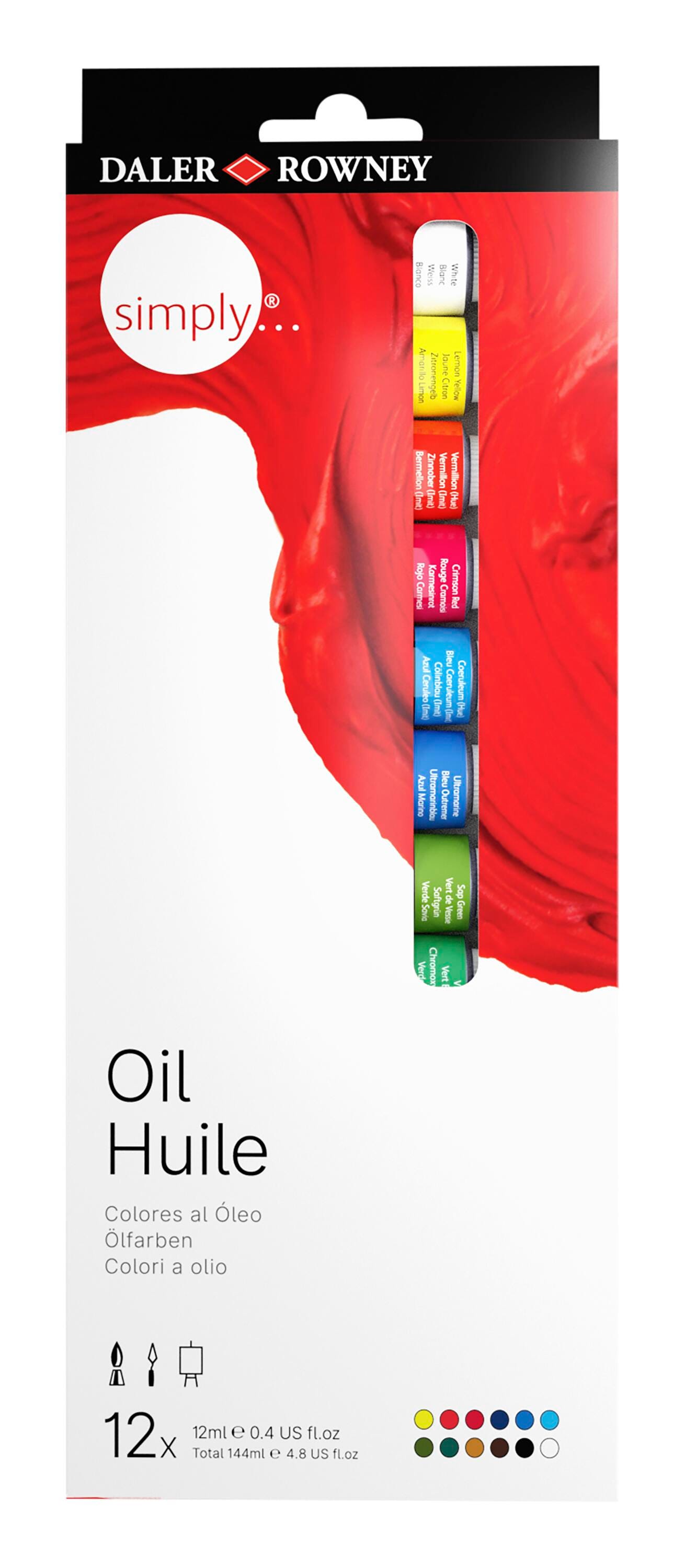 PAINT OIL SIMPLY OIL 0.4 OZ SET OF 12