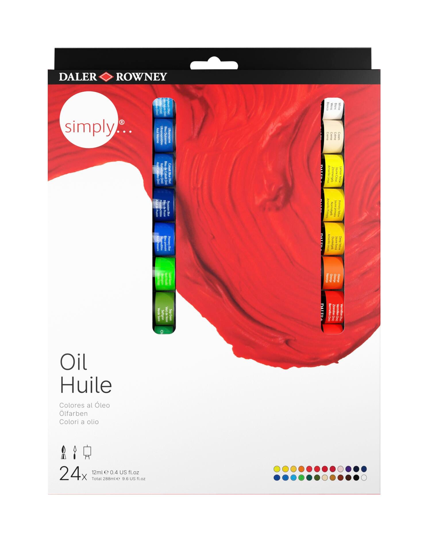 PAINT OIL SIMPLY OIL 0.4 OZ SET OF 24