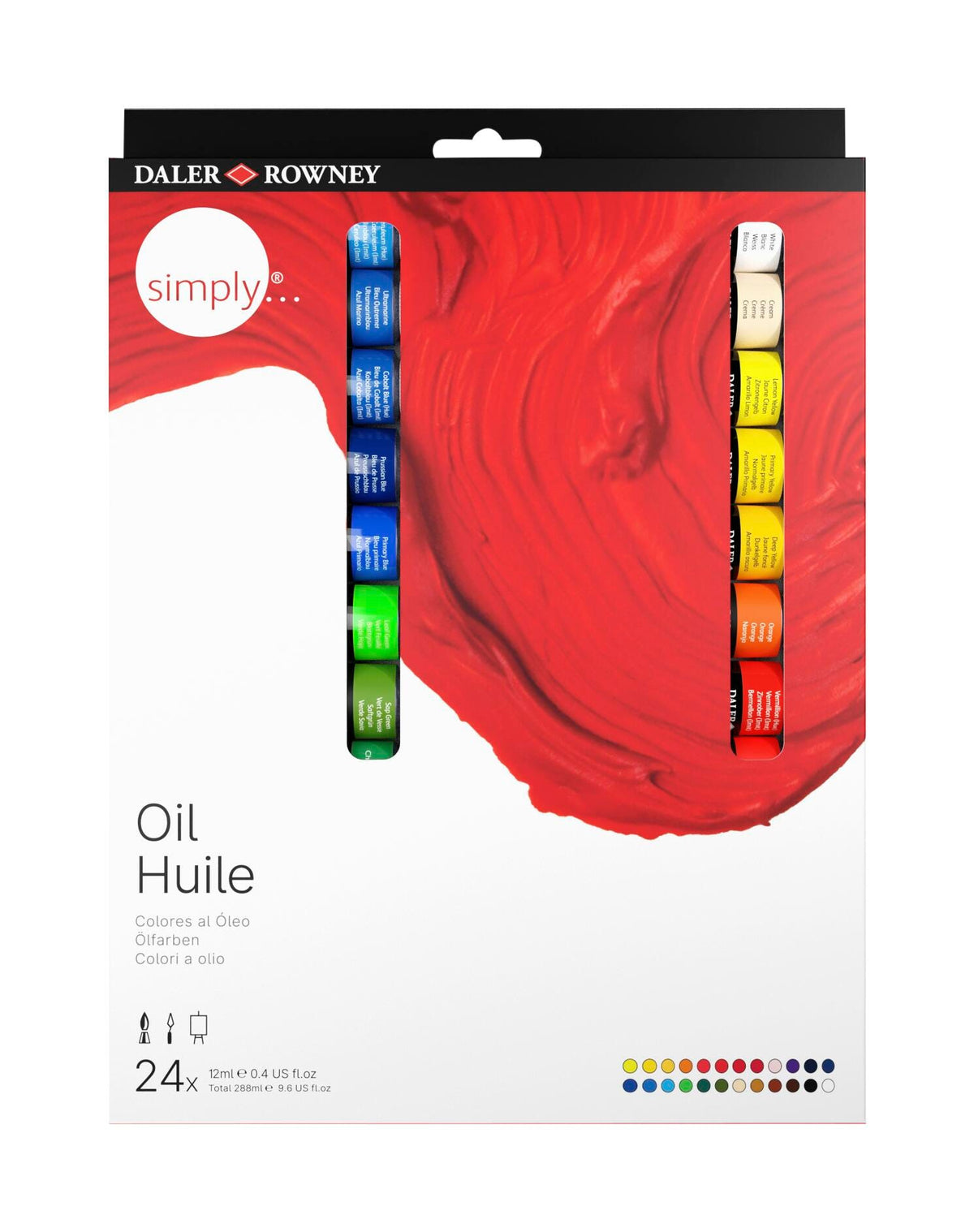 PAINT OIL SIMPLY OIL 0.4 OZ SET OF 24