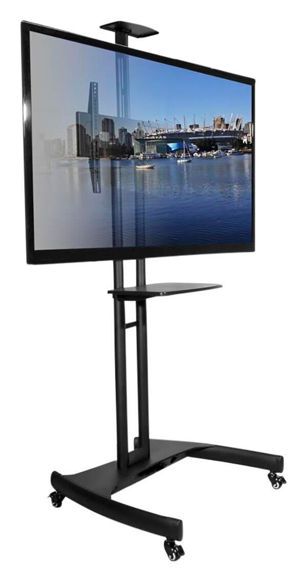 MOBILE TV CART FOR MOST FLAT-PANEL TVS UP TO 65 IN - BLACK - MTM65PL
