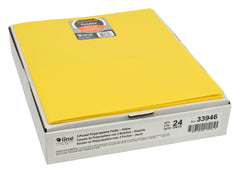 FOLDER POLY 3-POCKET TRI-FOLD YELLOW PK OF 24