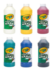 PAINT ACRYLIC CRAYOLA PORTFOLIO PINT SET OF 6