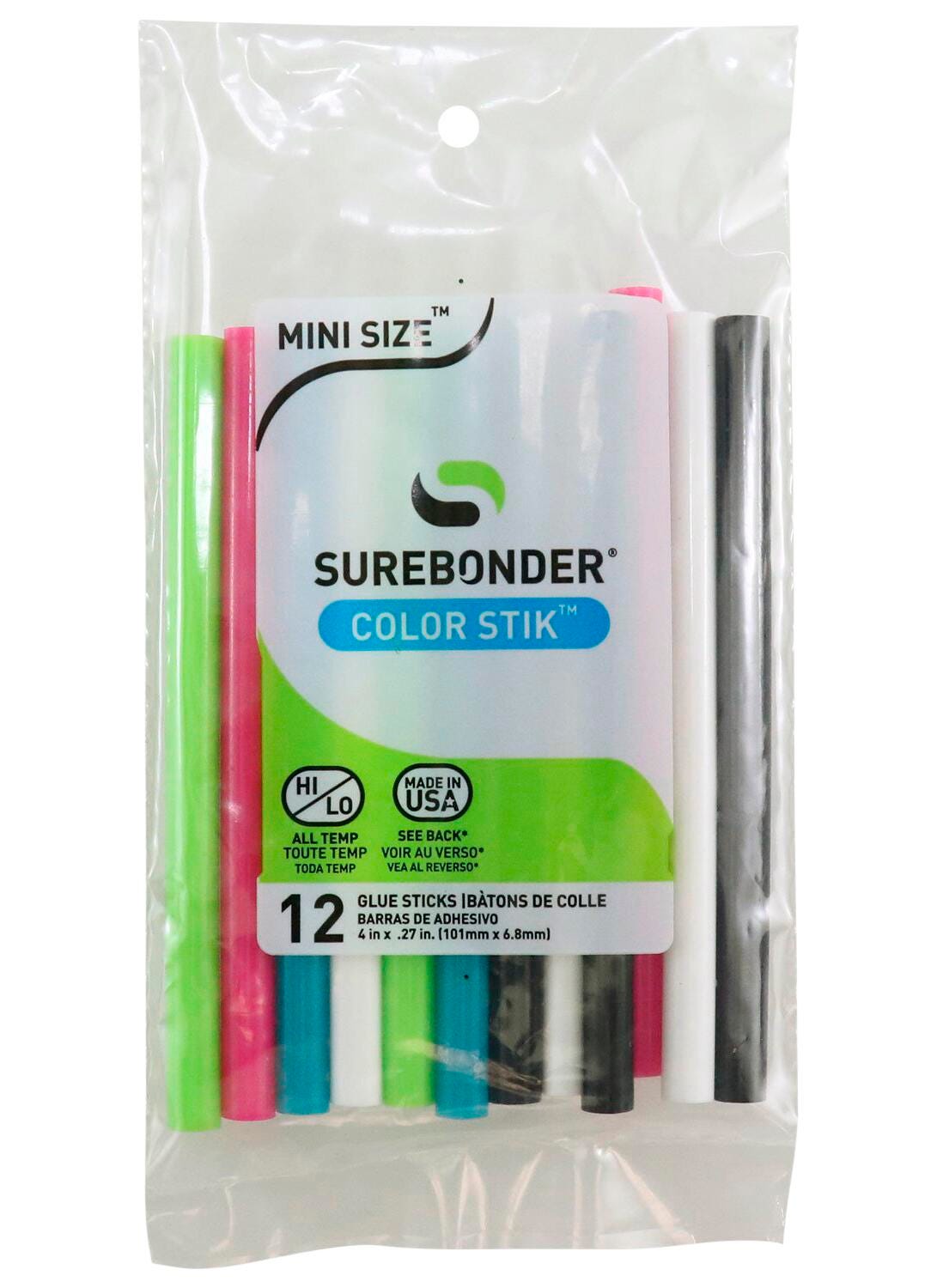 GLUE STIK SUREBONDER MINI COLOR SET OF 12