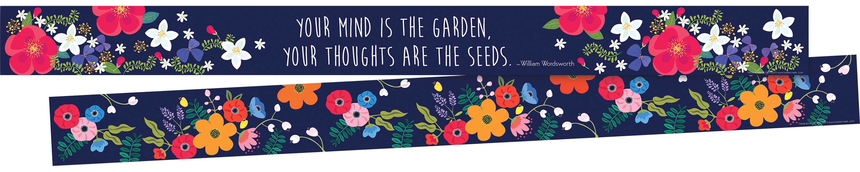 BORDERS PETALS DBL SIDED 35 FEET