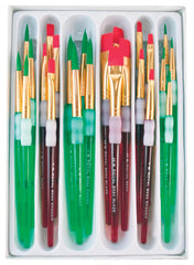 BRUSH PAINT BIG KIDS CHOICE ROUND AND FLAT VALUE SET OF 24