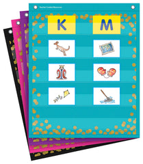 POCKET CHART - CONFETTI MAGNETIC MINI 14 X 17 S/4