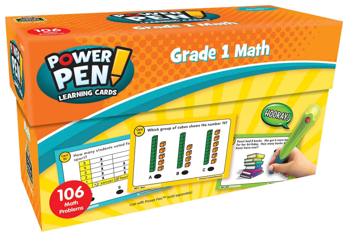 POWER PEN - MATH LEARNING CARDS GR 1
