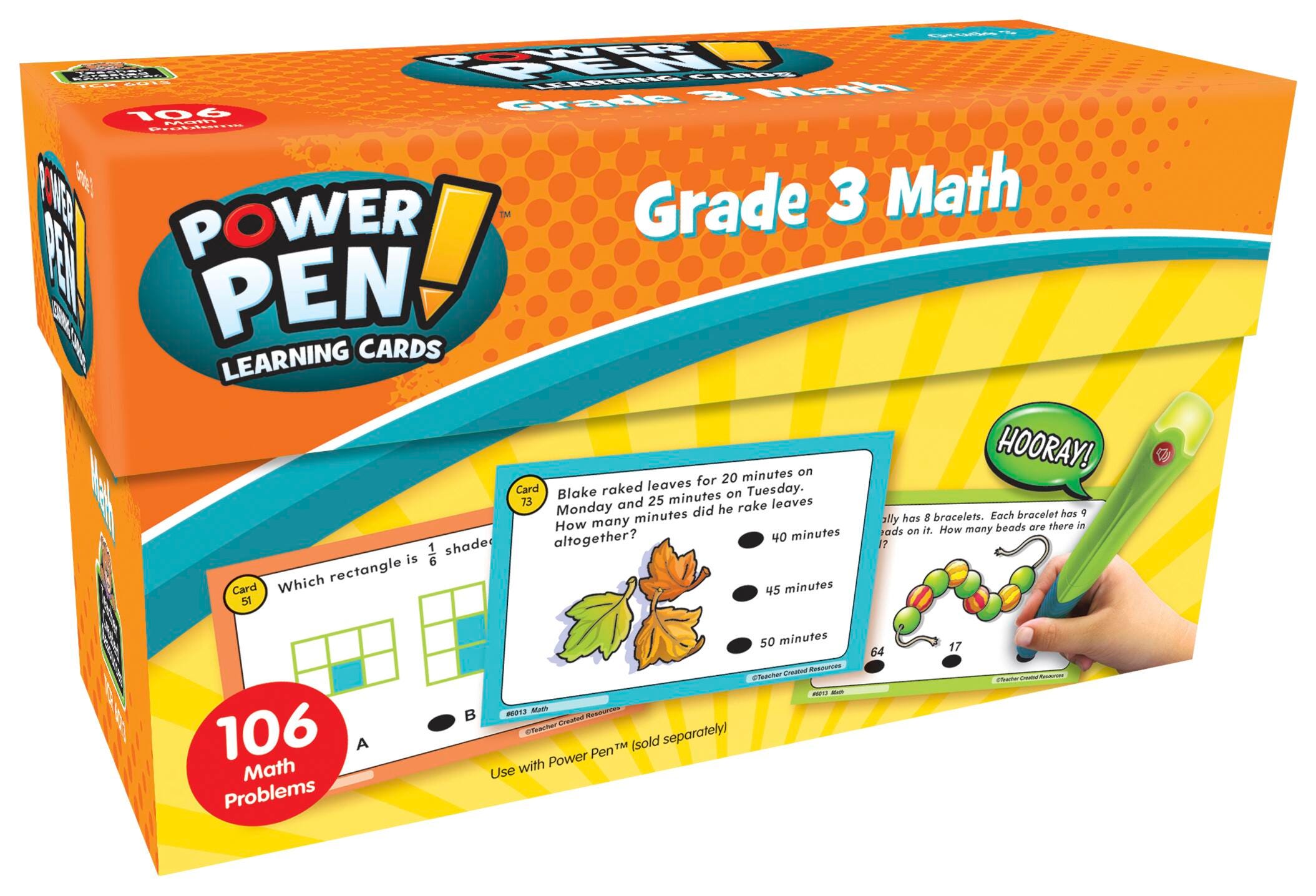POWER PEN - MATH LEARNING CARDS GR 3