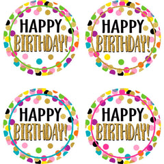 CONFETTI HAPPY BIRTHDAY WEAR EM BADGES