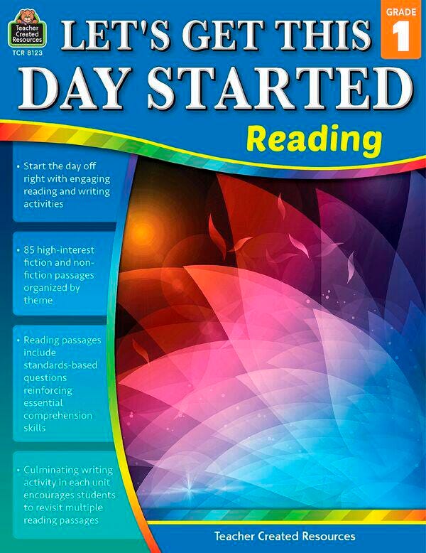 WORKBOOK - LETS GET DAY STARTED READING GR 1