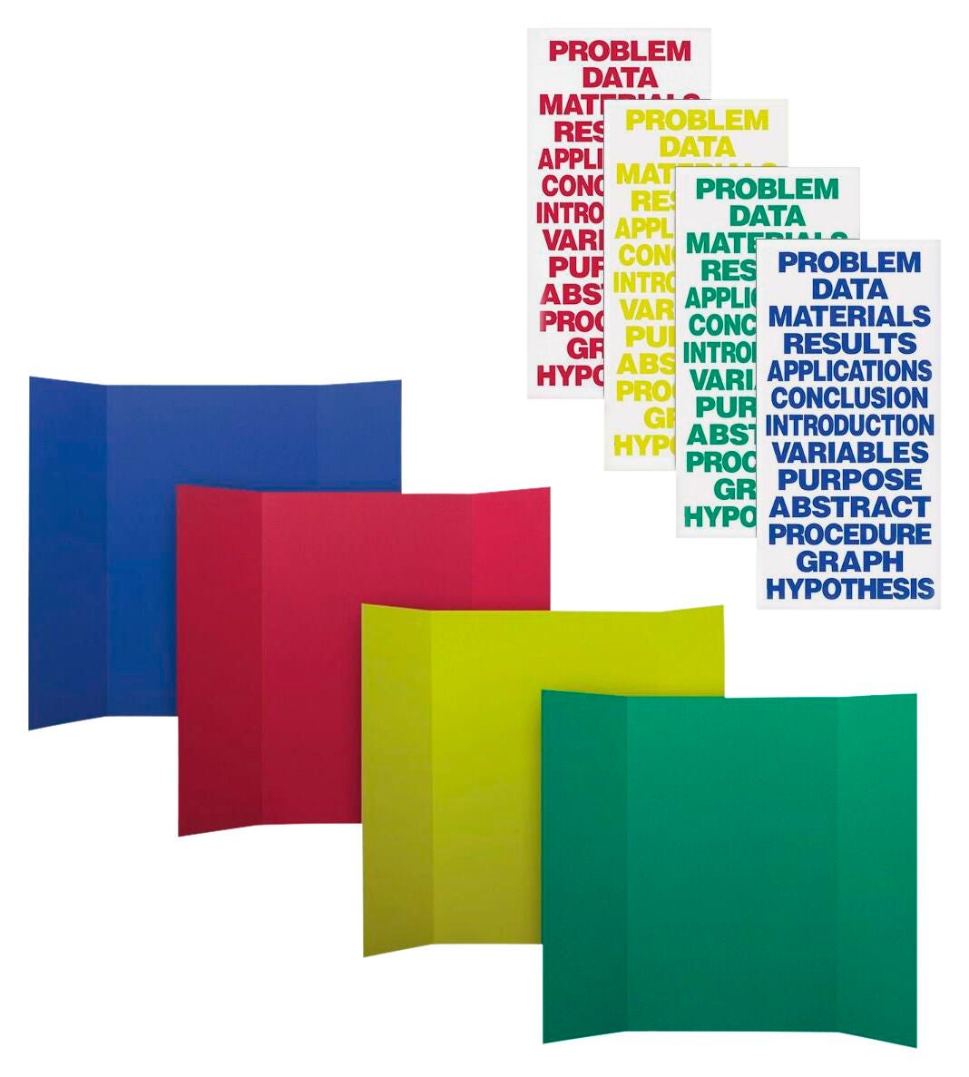 BOARD PROJECT WITH TITLE 36X48 IN ASST PK OF 24